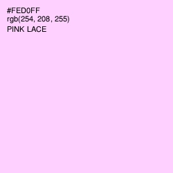 #FED0FF - Pink Lace Color Image